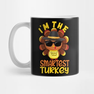 I'm the smartest turkey family matching thanksgiving funny Mug